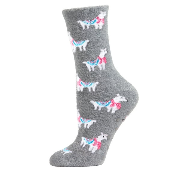MeMoi Women's Loveable Llama Cozy Crew Socks - Mens - Male