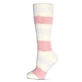 thumbnail image 1 of MeMoi Women's Multi-Stripe Teddy Bear Plush Knee High Socks - Womens - Female, 9-11, Ivory, 1 of 2