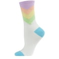 thumbnail image 1 of MeMoi Women's Multicolor Pastel Arrow Crew Sock - Mens - Male, 1 of 4