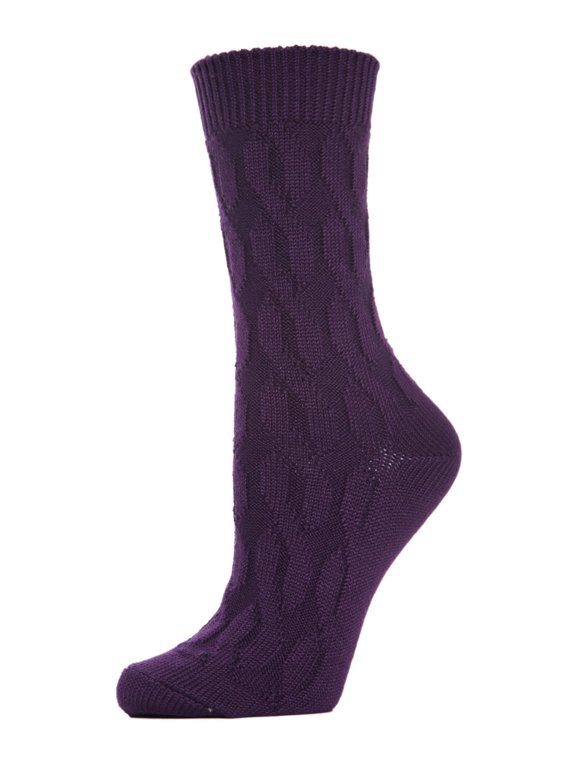 Women's Neutral Twisted Knit Essential Boot Socks - Womens - Female, One Size, Black