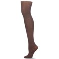 thumbnail image 1 of MeMoi Women's Opaque Heather Chevron-Pattern Tights - Womens - Female, S-M, Coffee Bean, 1 of 2