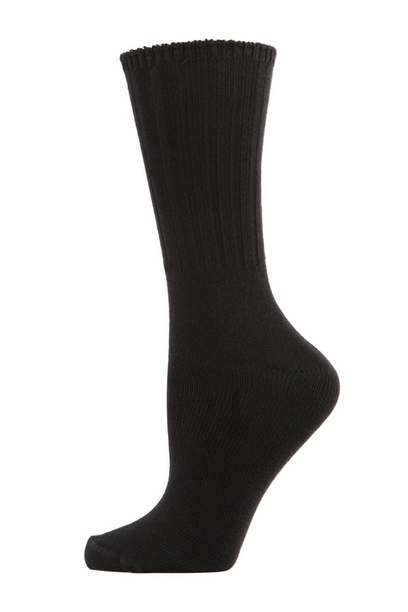 Women's Organic Cotton Casual Breathable Crew Sock - Womens - Female, 9-11, Black