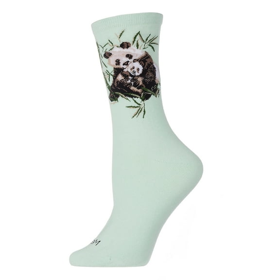 MeMoi Women's Panda Limited Edition Cotton Blend Crew Sock - Mens - Male