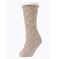 thumbnail image 1 of MeMoi Women's Pearl Lattice Plush Lined Slipper Socks - Mens - Male, 1 of 7