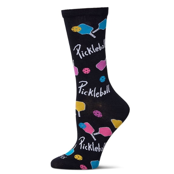 MeMoi Women's Pickleball Paddle Rayon From Bamboo Crew Socks - Womens - Female, 9-11, Navy