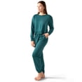 thumbnail image 1 of MeMoi Women's Pleated Jogger Pants and Long Sleeve Shirt Set - Womens - Female, L, Dark Teal, 1 of 7