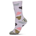 thumbnail image 1 of MeMoi Women's Plenty 'O Hearts Multicolor Cozy Crew Socks - Womens - Female, 9-11, Gull Gray, 1 of 4