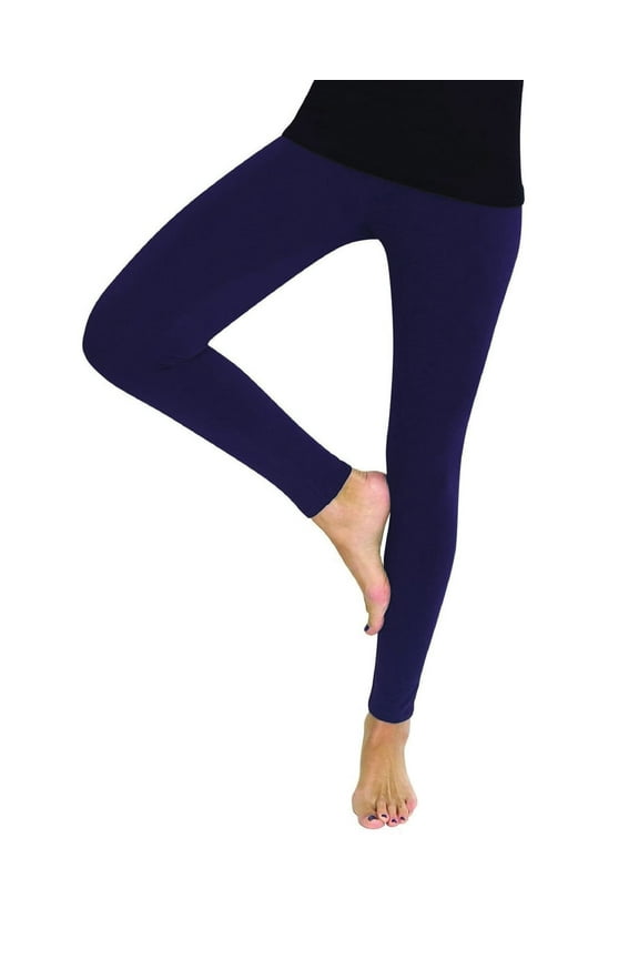 Women's Premium Fleece Lined Winter Footless Tights - Womens - Female, L-XL, Poseidon