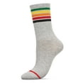 thumbnail image 1 of MeMoi Women's Rainbow Stripe Athletic Cotton Blend Crew Sock - Mens - Male, 1 of 4