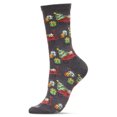 thumbnail image 1 of MeMoi Women's Red Wagon Holiday Crew Socks - Mens - Male, 1 of 3