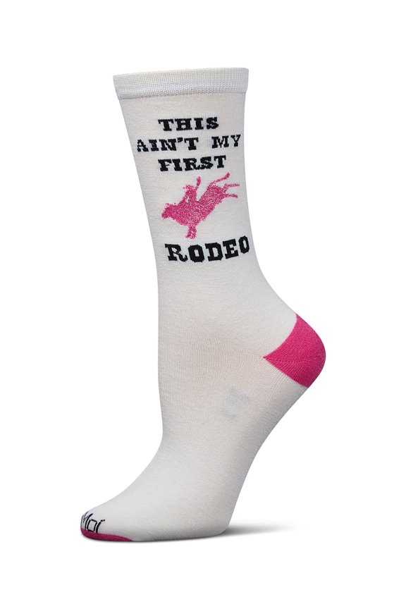 Women's Rodeo Rayon From Bamboo Crew Socks - Womens - Female, 9-11, Marshmallow