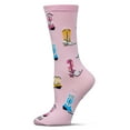 thumbnail image 1 of MeMoi Women's Sassy Boots Rayon From Bamboo Crew Socks - Womens - Female, 9-11, Crystal Rose, 1 of 6