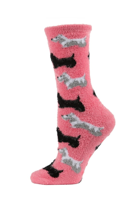 Women's Scotties Cozy Crew Socks - Womens - Female, One Size, Powder Pink