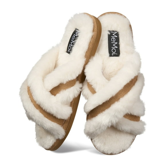 MeMoi Women's "Serina" Plush Faux Fur Slippers - Womens - Female