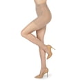thumbnail image 1 of MeMoi Women's Thins Ultra Transparent Essential Longline Toner Control Top LUXE Pantyhose - Womens - Female, M, Nude, 1 of 8