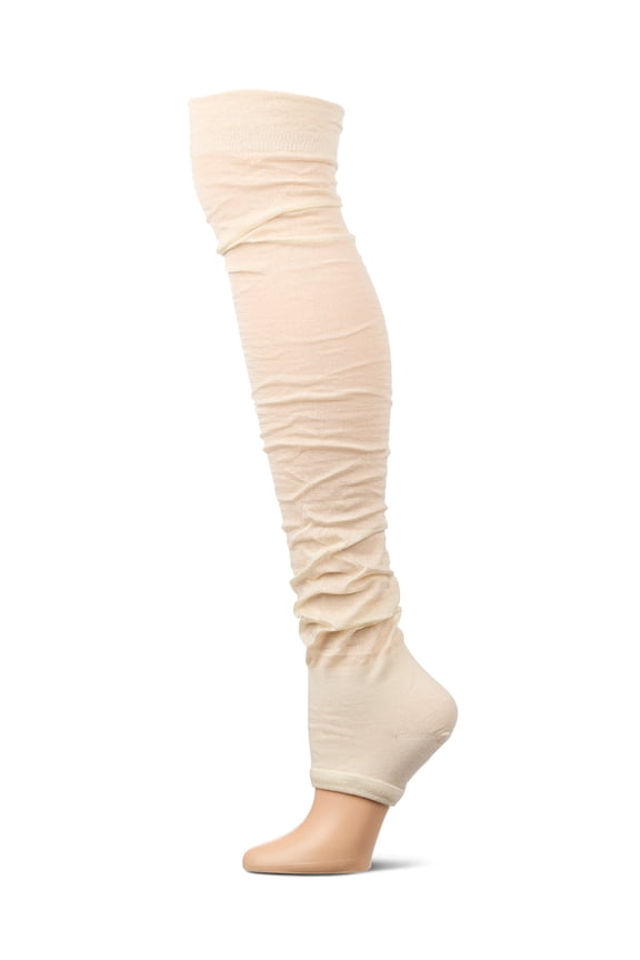 Women's "Trendlucent" Cotton Rich Over The Knee Toeless Sock - Womens - Female, One Size, Whisper White