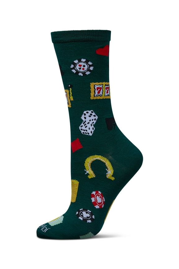 Women's Win Big Rayon From Bamboo Crew Socks - Womens - Female, 9-11, Rain Forest