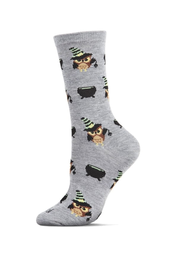 Women's Witchy Owl Festive Crew Socks - Mens - Male