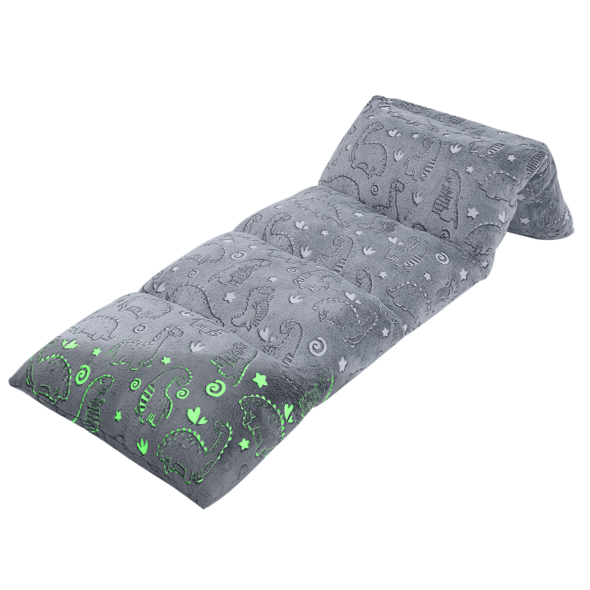 MeMoreCool Dinosaur Pillow Bed Floor Lounger for Kids, ONLY COVER, Glow