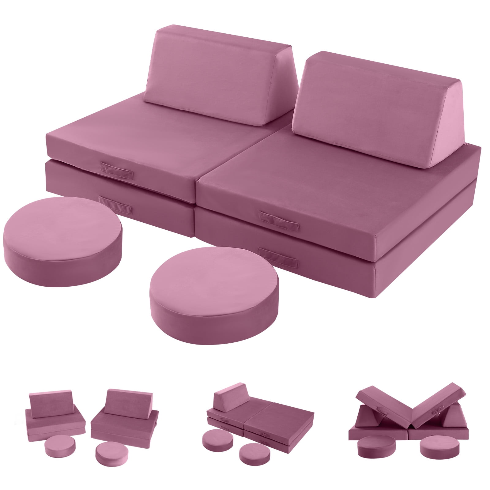 MeMoreCool Kids Couch Sofa Modular Toddler Couch for Bedroom Playroom