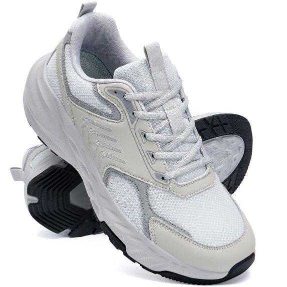 MeMoride Men's Breathable Walking Shoes Non Slip Athletic Fashion Sneakers Mesh Workout Casual Sports Shoes
