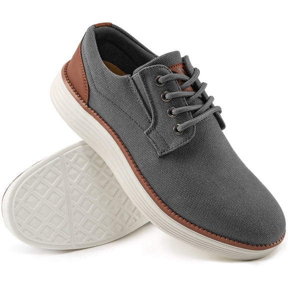 MeMoride Men's Casual Dress Sneakers Lace-Up Oxfords Business Mesh Breathable Walking Shoes for Work Business Office