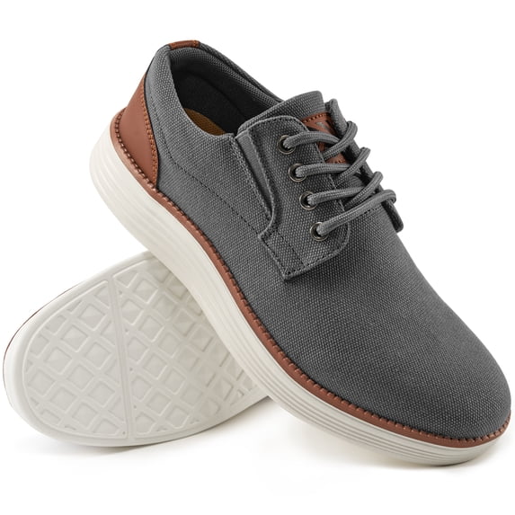 MeMoride Men's Casual Dress Sneakers Lace-Up Oxfords Business Mesh Breathable Walking Shoes for Work Business Office