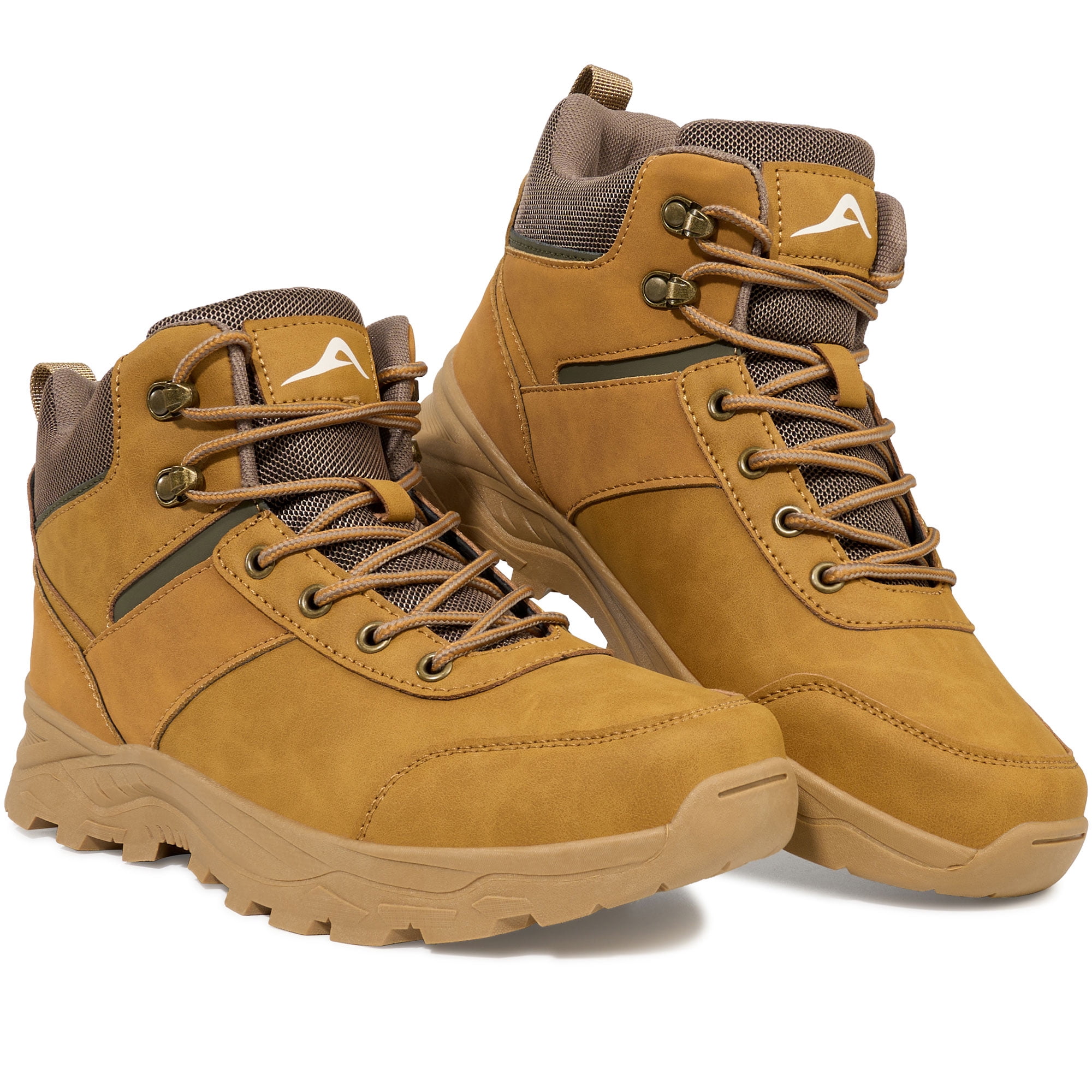 MeMoride Men's Ankle High Waterproof Hiking Boots Outdoor Trekking Camping Shoes