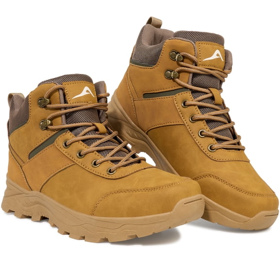 MeMoride Men's Ankle High Waterproof Hiking Boots Outdoor Trekking Camping Shoes