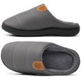 thumbnail image 1 of Ecetana Men's Slippers Comfortable Memory Faux Fur Slippers Warm Home Shoes Non-Slip Wear-Resistant Slippers, 1 of 7