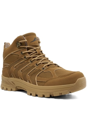 Men's Waterproof Hiking Boots Mid-Top Hiking Shoes for Outdoor Trailing Trekking Camping Walking Shoes