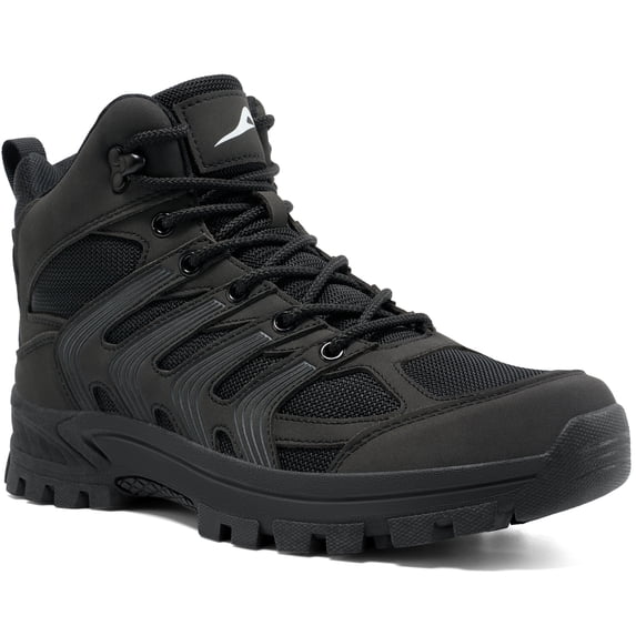 MeMoride Men's Waterproof Hiking Boots Mid-Top Hiking Shoes for Outdoor Trailing Trekking Camping Walking Shoes