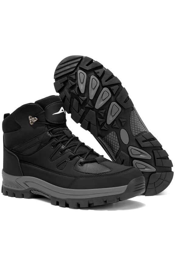 Men's Waterproof Hiking Boots Outdoor Mid Trekking Lightweight Mountaineering Shoes