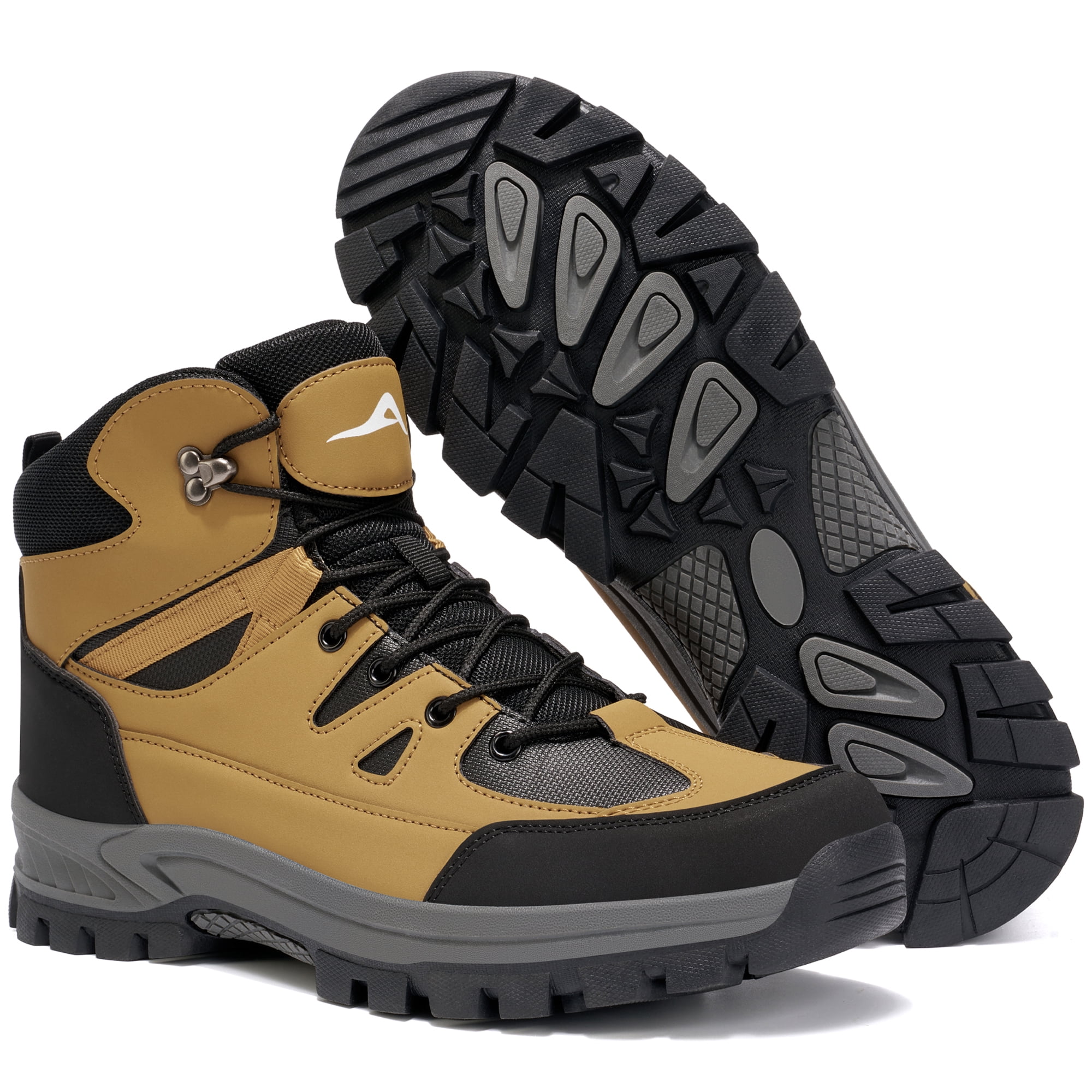 MeMoride Men's Waterproof Hiking Boots Outdoor Mid Trekking Lightweight Mountaineering Shoes