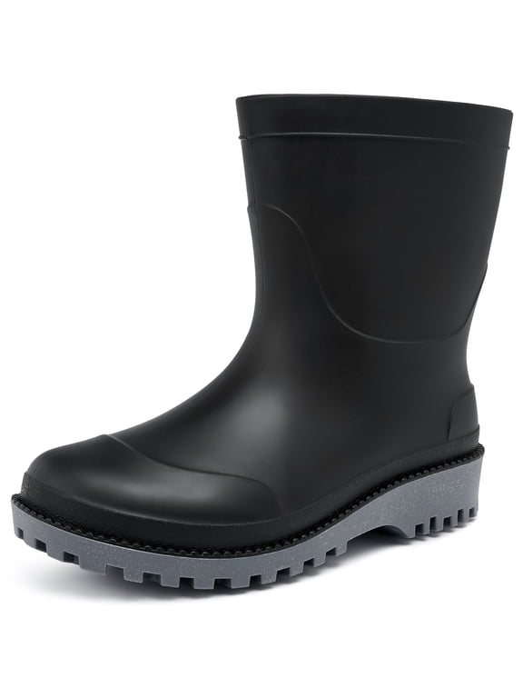 Men's Waterproof Rain Boots Rubber Ankle Boots Garden Shoes Work Boots Outdoor