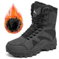 thumbnail image 1 of MeMoride Men's Winter Snow Boots Water Non Slip Warm Outdoor Boots Lightweight Comfortable Durable Hiking Shoes, 1 of 7