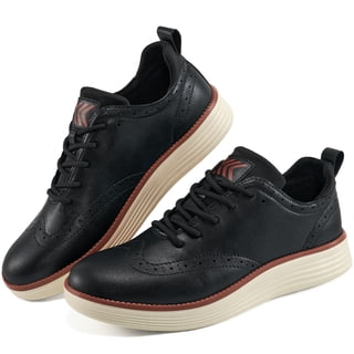 MeMoride Mens Casual Oxfords Dress Shoes Comfortable Office Business Formal Sneakers for Men