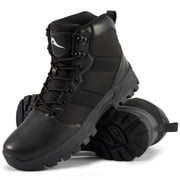 Men's Waterproof Hiking Boots Non-Slip Lightweight Mid Ankle Outdoor Work Trekking Shoes