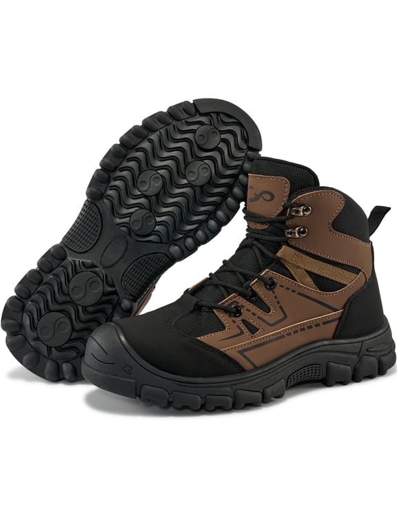 Steel Toe Boots for Men Safety Work Shoes Comfort Mens Industrial Construction Boots