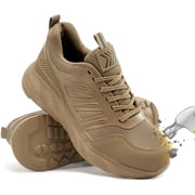 New Mens Panco Brown Leather Steel Toe Safety Work Shoes Size 10 E Made in USA Echo_3246_3.jpg?crop=center&  main image 3