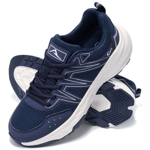 MeMoride Mens Mesh Sneakers Comfortable Breathable Walking Shoes Mens Non Slip Athletic Shoes Gym Workout for Tennis