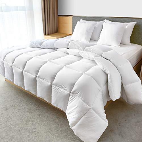 MeaCama Box Quilted Comforter Duvet Insert Corner Loops 350 GSM 3D