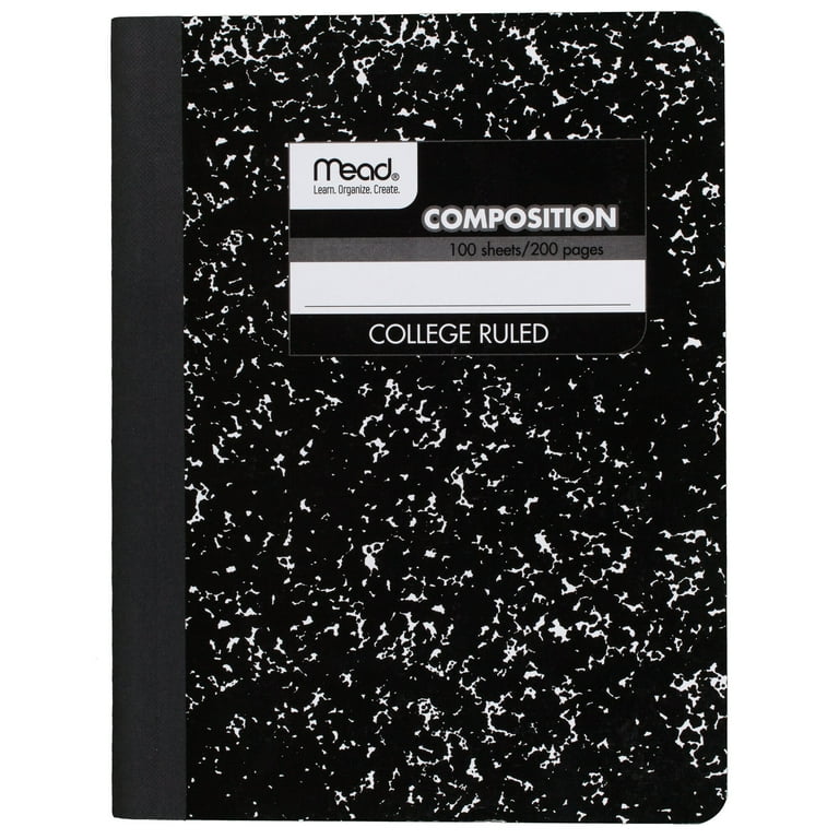 Square Deal Composition Book, Medium/College Rule, Black Cover, (100) 9.75 x 7.5 Sheets Square Deal Composition Book, Medium/College Rule, Black Cover, (100) 9.75 x 7.5 Sheets