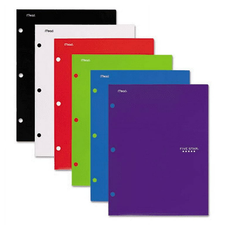 Mead Pocket Folder - 4 Internal Pocket(s) - Assorted - 6 / Pack Mead Pocket Folder - 4 Internal Pocket(s) - Assorted - 6 / Pack