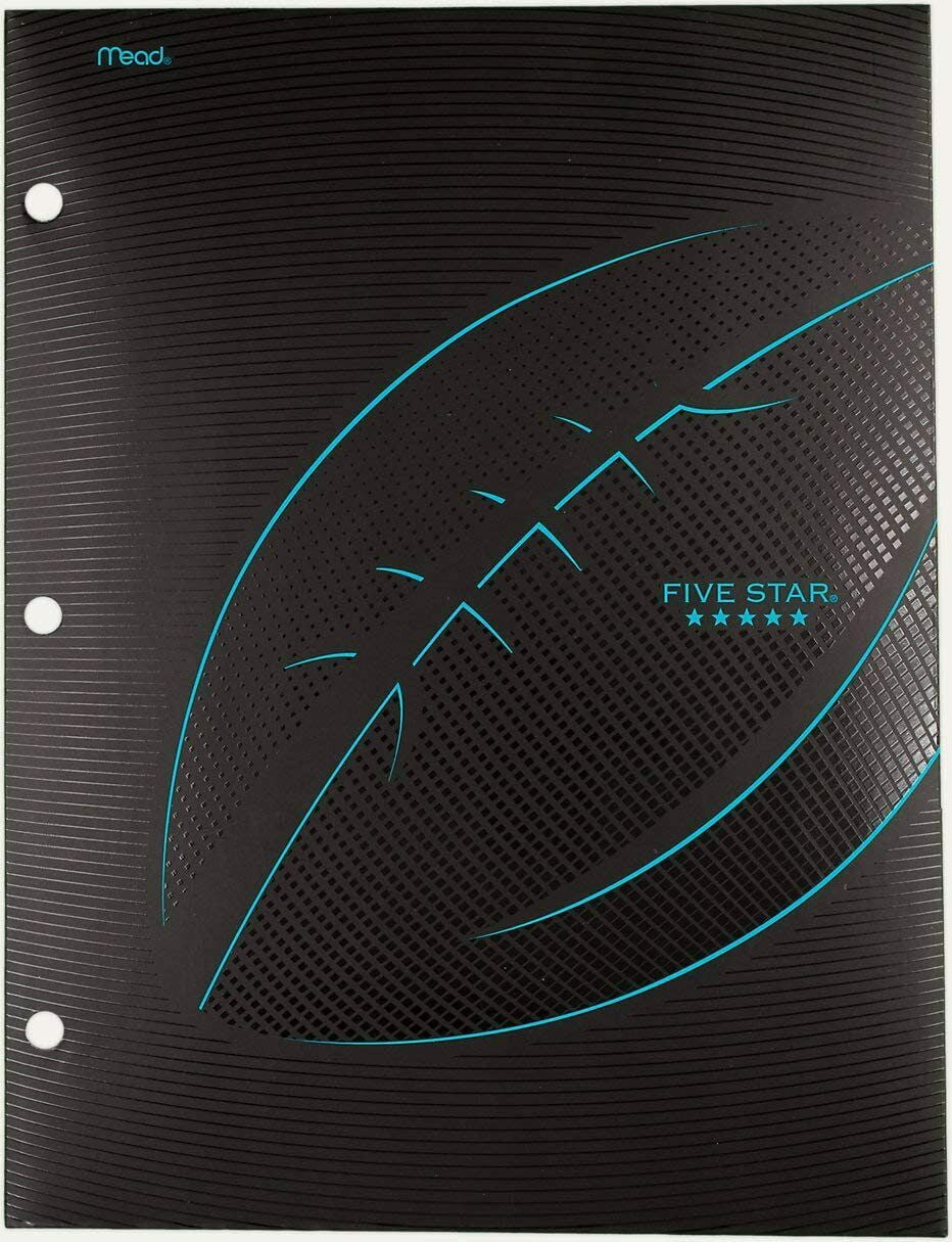 Mead 2Pocket Portfolio Folders, Assorted Sports Designs (two pack