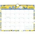 Mead 2024 Wall Calendar, Monthly, 11" x 81/2", Small, Caprice, Blue