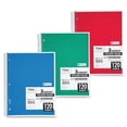 thumbnail image 1 of Mead-2PK Spiral Notebook, 3 Subject, Medium/College Rule, Randomly Assorted Covers, 11 X 8, 120 Sheets, 1 of 1