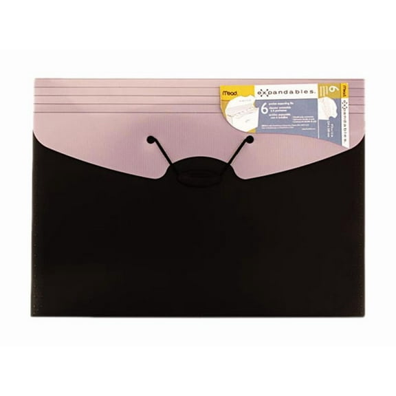 Mead 35914 Expandables Six-Pocket Expanding File, Letter, Assorted