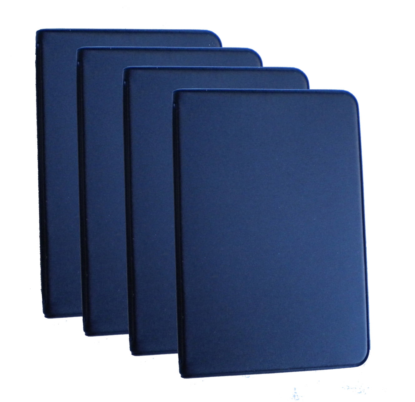 Mead (46000) Four Mini 6-Ring Black Memo Books, Each Containing 3 x 5 inch Lined Paper