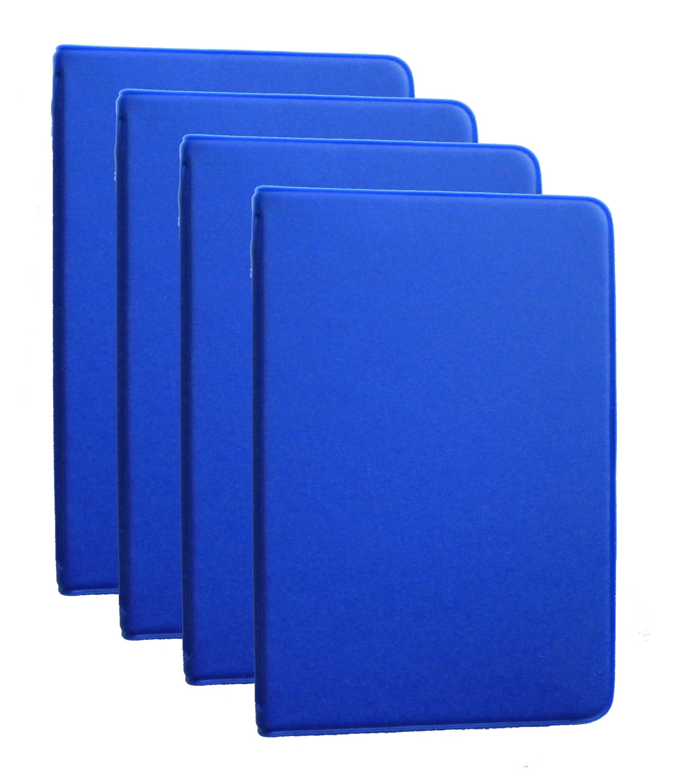 Mead (46000) Four Mini 6-Ring Blue Memo Books, Each Containing 3 x 5 inch Lined Paper